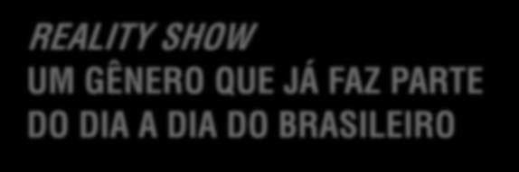 REALITY SHOW UM GÊNERO QUE JÁ FAZ PARTE DO DIA A DIA DO BRASILEIRO 141