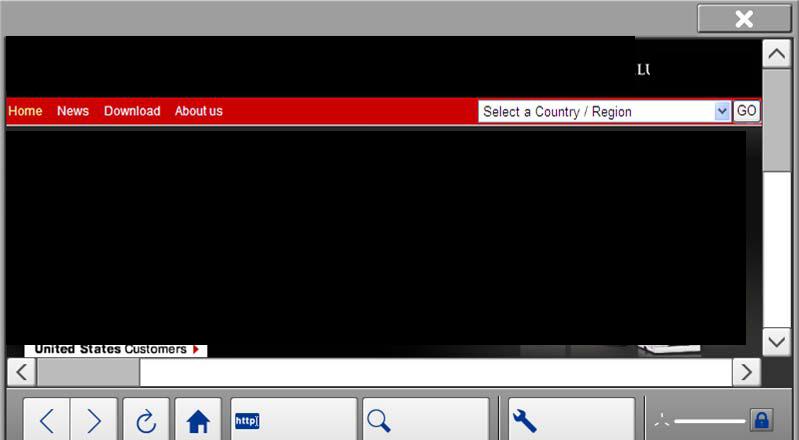 Uso Básico Utilizar o ecrã do browser As operações disponíveis no ecrã do programa de navegação de Internet são demonstradas de seguida. Estado Barra do título Exibe a página do título.