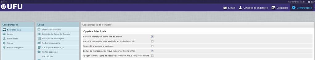 5) Em "identidades", clicar sobre o seu E-mail. 6) Na aba "Configurações", digitar o Nome de exibição, como "Luís Vaz de Camões", digitar o E-Mail etc.