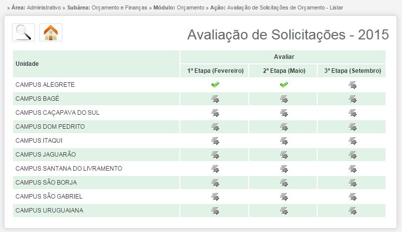 cando em Voltar ( ). Após realizar qualquer uma dessas ações, o usuário retorna a tela representada pela Imagem 11. 2.