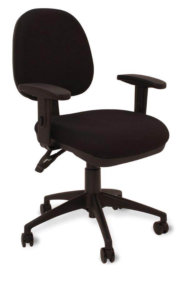 6 70B ACTIVE Cadeira giratória; Assento e encosto espaldar médio com regulagem de altura estofados em espuma injetada;.