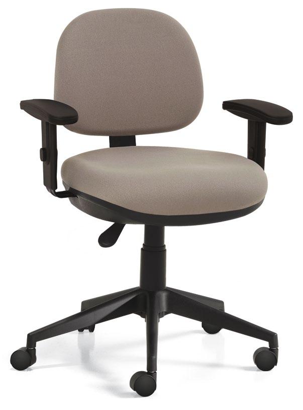 56 70B ACTIVE Cadeira giratória; Assento e encosto fixo espaldar médio estofados em espuma injetada;.