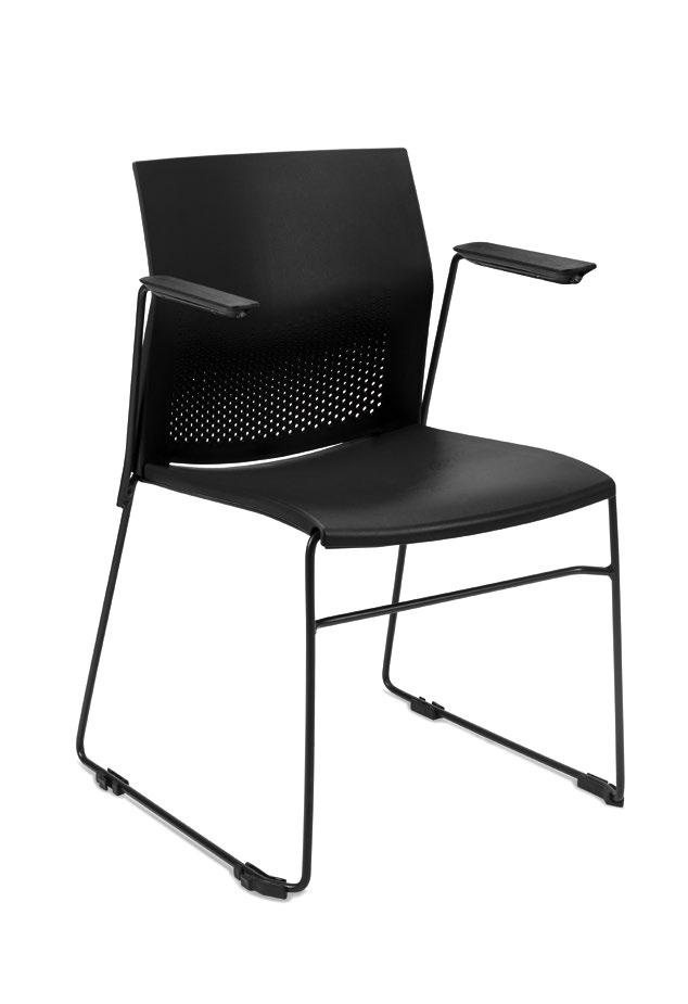 9 B LINK Também indicado para ambiente ENCONTROS. También indicado para ambientes ENCUENTROS. Cadeira fixa; Assento e encosto perfurado espaldar médio injetado em PP;.