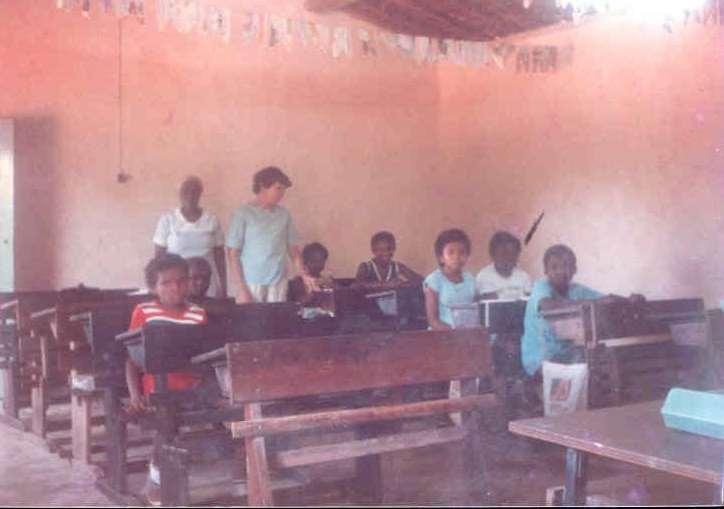 Sala de aula no ano 1987. Atualmente sem aulas.