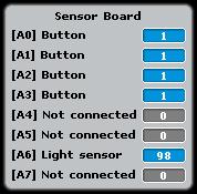 4.2.3. Verificando um Sensor de Luz Encontre o valor do sensor de luz. Conecte sua placa Studuino ao PC via cabo USB. Selecione Teste ON no menu Run.