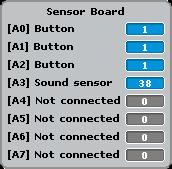 4.5.3. Verificando o Sensor de Som Agora, vamos encontrar o valor do sensor de som. Conecte o seu cartão Studuino ao seu PC através do cabo USB. Escolha Teste ON no menu Run.