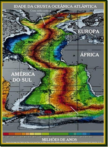 O padrão zebrado do assoalho oceânico 37 Fatos que comprovam a teoria do espalhamento do assoalho oceânico: