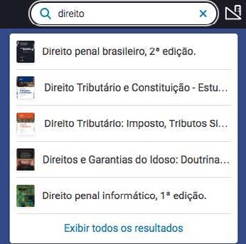 enter no teclado) aparecerá uma tela com o resultado de ocorrências dos termos