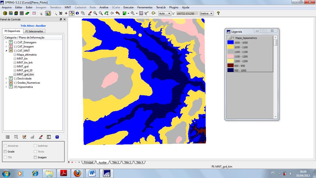 Figura 12: Mapa de hipsometria. 7.