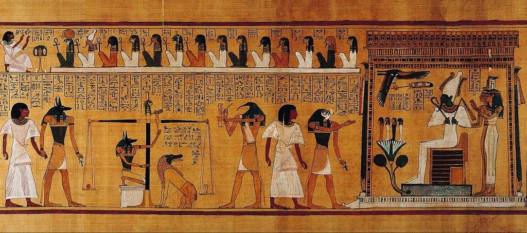 Função da imagem na sociedade egípcia: A escrita hieroglífica é baseada em imagens que representam sons e ideias.