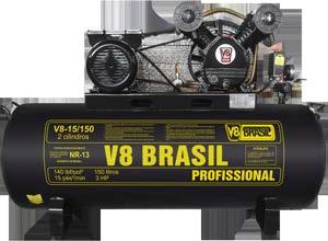 COMPRESSORES V8 15/100-140 MONOFÁSICO 85 108 41 87 V8 15/150-140