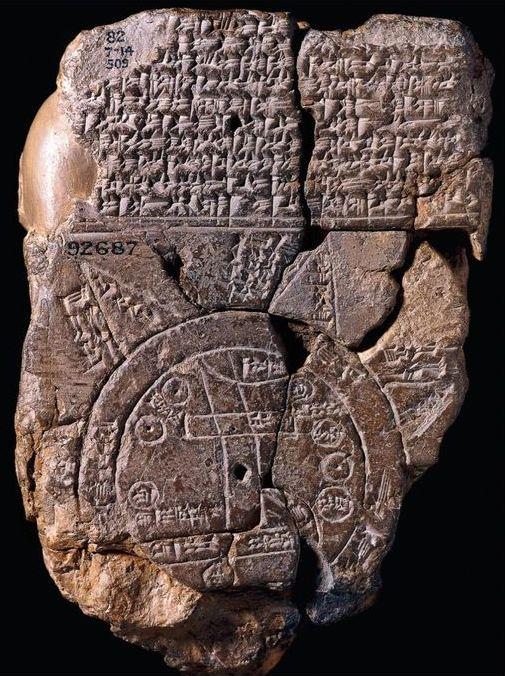 Cartografia O Mapa-múndi babilônico.