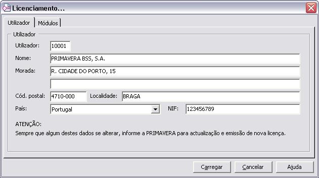 ERP Licenciamento Para que um módulo funcione sem ser em modo de demonstração é absolutamente necessário que seja efectuado o seu Licenciamento.