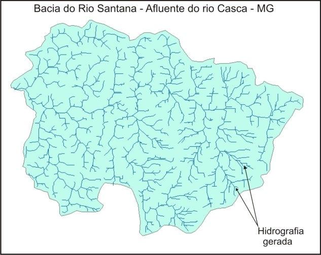 Visualmente este resultado é perfeitamente possível de ser observado em campo, pois a malha hidrográfica é homogênea, os cursos d água possuem ligações bem definidas, embora as feições tenham um