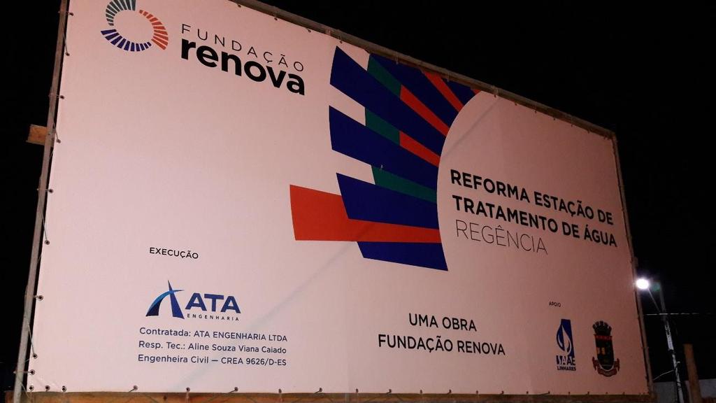 da ETA de Regência, a cargo da