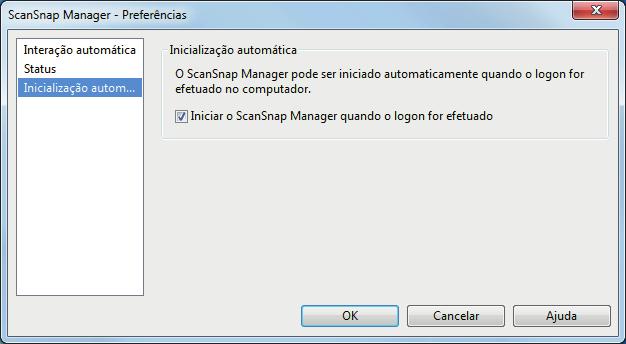 Quando o ícone do ScanSnap Manager não for exibido Exibindo o ícone do ScanSnap Manager 1.