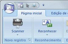 Quando a digitalização for concluída, as informações impressas no cartão (como nome, empresa e endereço) serão reconhecidas automaticamente como texto e exibidas no painel Editar dados.