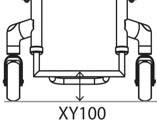 60) 60 80 100 120 60 80 100 120 Altura personalizada: Altura personalizada: Tamanho roda Altura máx Tamanho roda Altura máx Com XB200 dianteira possível diant.