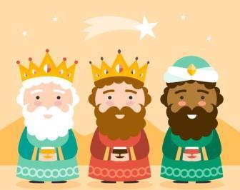 A 6 de Janeiro, Chegaram os três Reis Magos Das suas terras distantes Guiados por