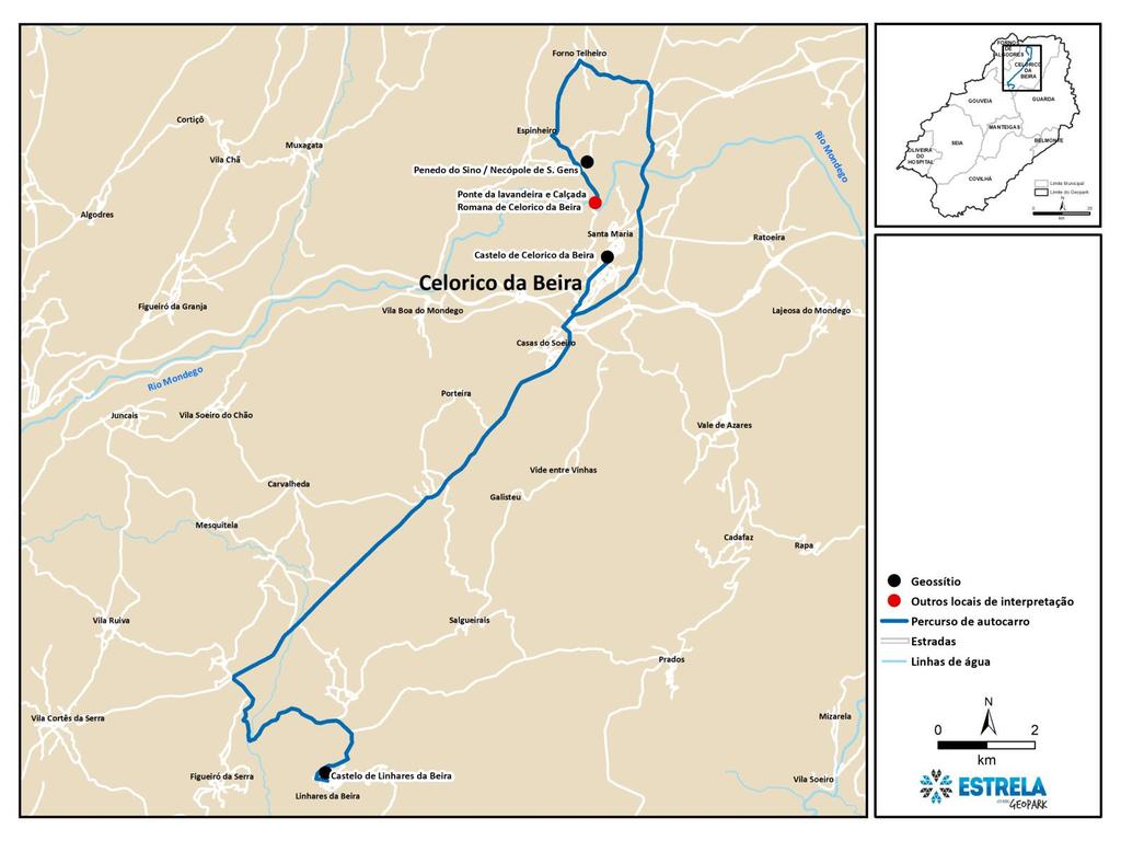 - Dinâmica populacional das áreas rurais e das áreas urbanas. Lazer e Património - Atividades de lazer e turismo na região da Serra da Estrela.