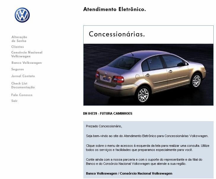 Ao acessar o site, clique no link Banco