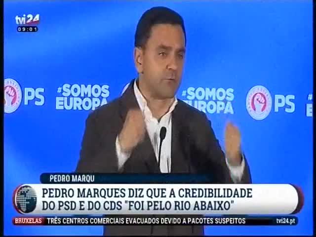 O cabeça de lista do PS ao Parlamento Europeu, Pedro Marques, afirma que a credibilidade do