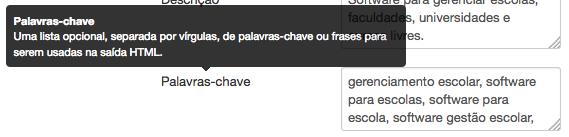 Fatores internos de classificação Palavras Chave Categoriza as buscas e localiza os crawlers do