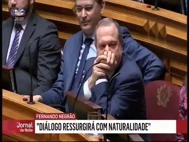 Assim fala o líder do PSD, mas Fernando Negrão