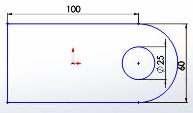 3.2 Ressalto/Base Extrudado Construa a figura abaixo no Esboço1