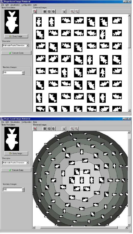 Figura 11. Mesa digitalizadora do PDH. Figura 10. Exemplos de modelos gerados através da utilização das técnicas Espiral e Círculos Concêntricos, respectivamente. Figura 12. Sistema PhotoMesa.