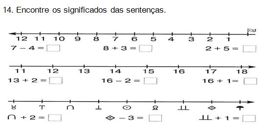 79) 6) Depois de resolver adições e subtrações, com ajuda da reta numérica, esta dá subsídios para as sentenças se transformarem em