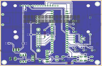 utilizamos o software EAGLECAD da empresa Autodesk para desenvolver um protótipo preliminar de PCI (Placa de Circuito Impresso), como está ilustrado na figura 01.