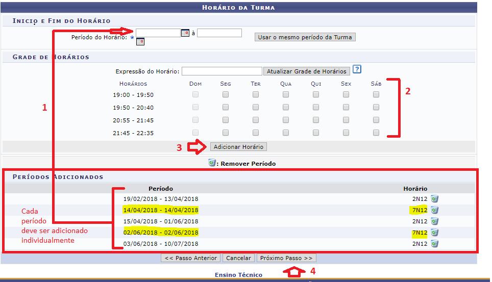 25 A indicação de aula em determinado sábado não precisa necessariamente ser cumprida conforme foi cadastrado.