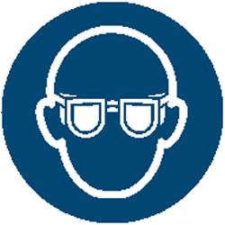 Protecção ocular/facial Protecção ocular adequada: óculos de protecção.