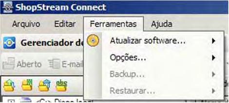 Navegação Barra de menu As funções disponíveis a partir do menu Editar seguem os padrões operacionais do Windows. 3.2.