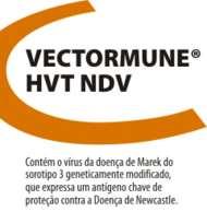 VECTORMUNE HVT NDV Vacina viva vetorizada congelada para prevenção das doenças de Newcastle e Marek VECTORMUNE HVT NDV é uma vacina que contém o vírus da doença de Marek HVT (Sorotipo 3),