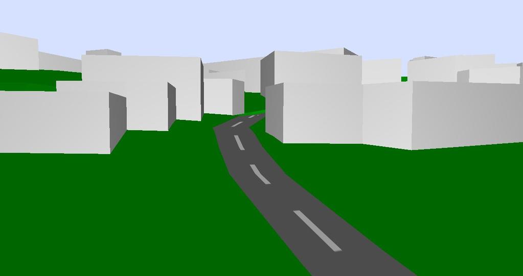 ruído. Figura 3 Vista tridimensional de uma zona urbana em Resende.