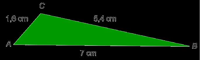 DESIGUALDADE TRIANGULAR Num triângulo, a medida do comprimento de qualquer lado é menor do que a soma das medidas dos
