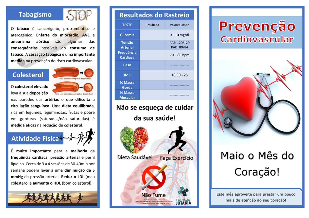 Anexo 7 - Panfleto Rastreio Cardiovascular (frente) Relatório de