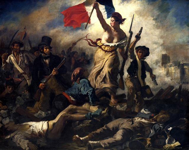 Liberdade Guiando o Povo, 1830, óleo sobre tela,