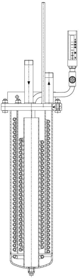 SWAS Componentes do Sistema Sample PN400 : Água de resfr. : Entrada de amostra 10x2 mm Entrada água de resfr. R3/4 max. 268 / 245 bar @ 400 / 550 C* max. 16 bar Saída água resfr.