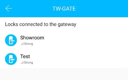 Está disponível em System Settings > Gateway a listagem de equipamentos TW-GATE adicionados com informação do estado da ligação e