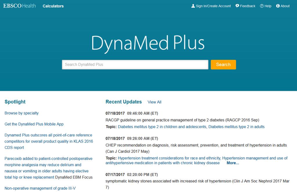 Clique no link Feedback para enviar feedback para a equipe editorial da DynaMed Plus.