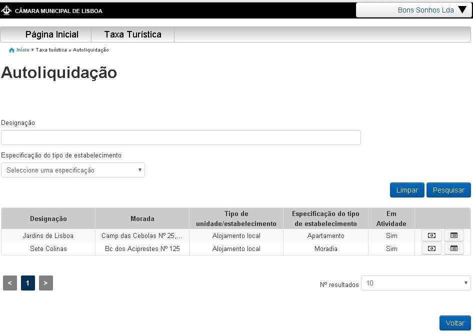 aparecerá na plataforma o écran seguinte: Manual de utilização da