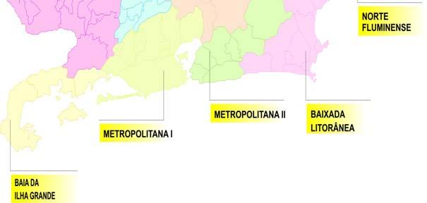Esta Região está dividida em quatro microrregiões: METRO II.1, METROII.2, METRO II.3 e METRO II.4.