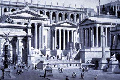 REPÚBLICA ROMANA Após conquistar um vasto império, o sistema de democracia direta e local dos atenienses,
