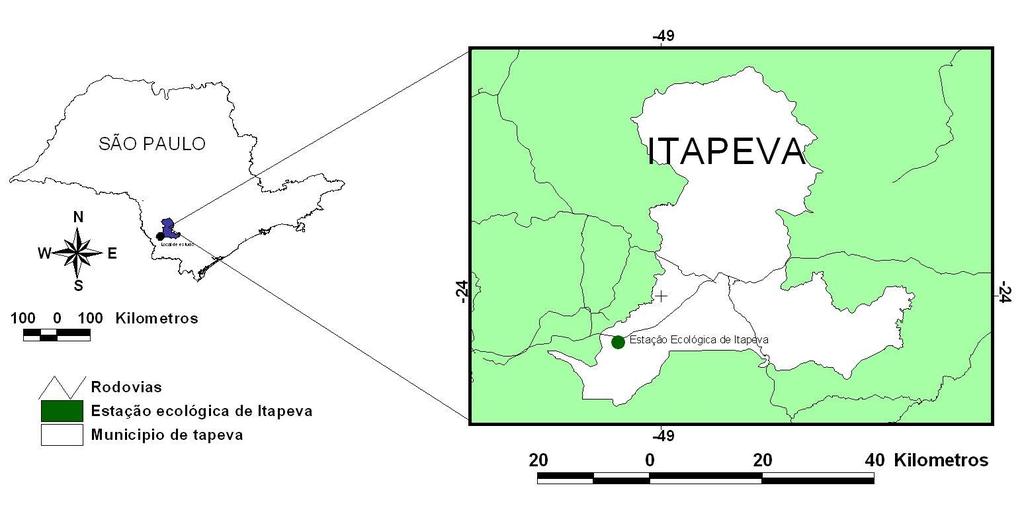Localização da Estação Ecológica de