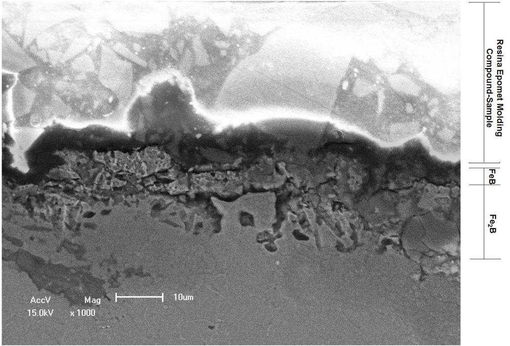 46 Figura 30: Micrografia por MEV com magnificação de 1000X. Amostra: B_800ºC_180min.