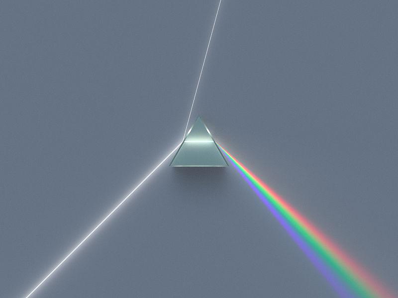 Reflexão e Refração Dispersão Cromática O índice de refração n para a luz em qualquer meio (exceto o