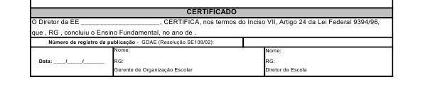 O Certificado consta no Histórico Escolar.